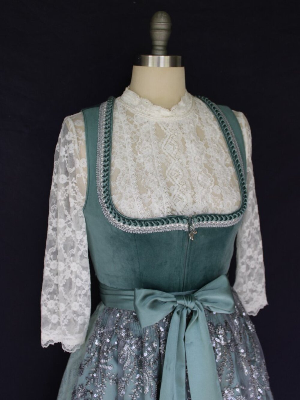 KRUGER Collection October fest German Bavarian Dirndl corset dress top waitress - Picture 5 of 11